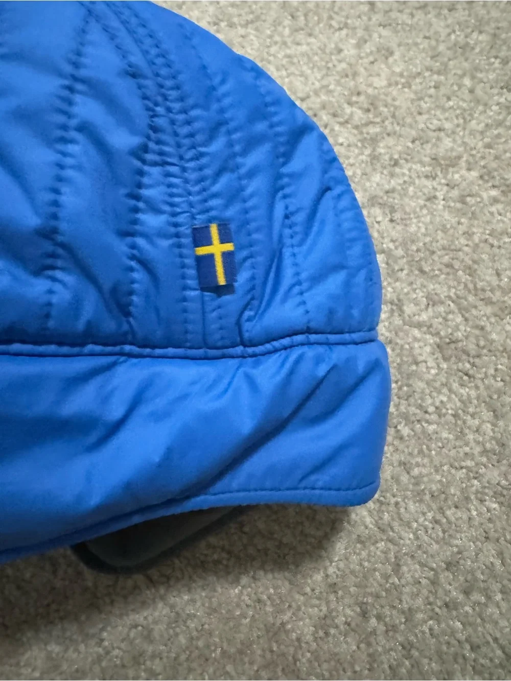 Fjällräven Expedition Lätt Cap Blue Fold Down Ear Flap Outdoor Gorpcore-L/XL - Picture 5 of 10